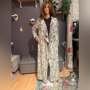 NWT Zero + Maria Cornejo open front duster sweater